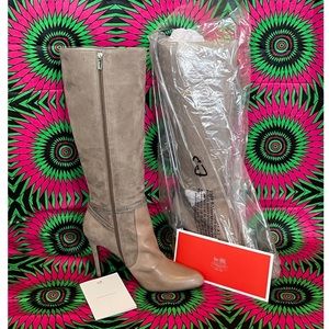 Coach URSALA suede dress calf heeled boots (tan) 4500122421 NWT🤎You’ll🤎them!🤎